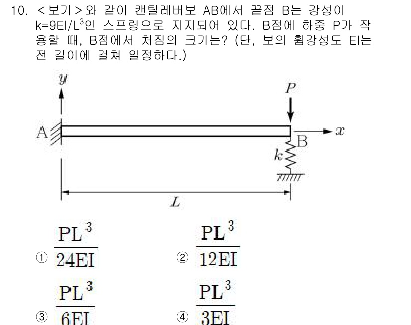 9급_지방직_공무원_서울시_응용역학개론 2018년 10번 - 이 문제에서, B점에서의 힘 P가 작용할 때 B점의 반지름을 고려해야 합... 에 관한 핵심 기출문제