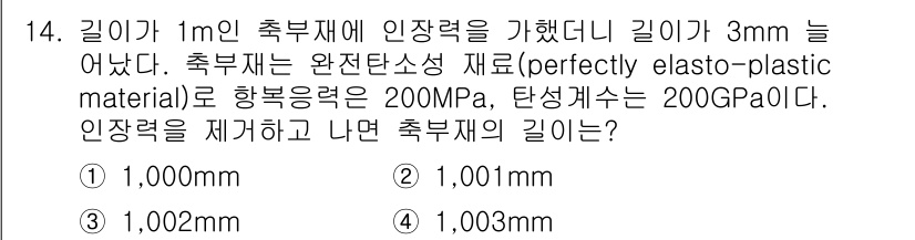 9급_지방직_공무원_서울시_응용역학개론 2018년 14번 - 해당 자격증의 핵심 개념을 묻는 객관식 문제