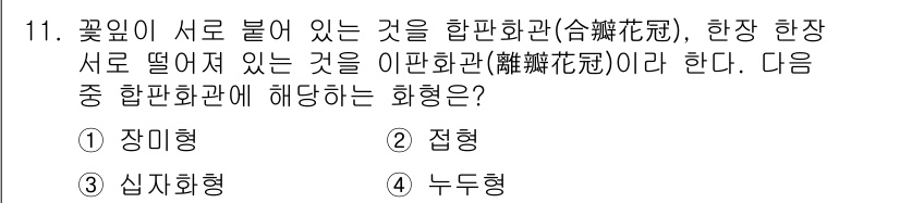 9급_지방직_공무원_서울시_조경학 2016년 11번 - 해당 자격증의 핵심 개념을 묻는 객관식 문제