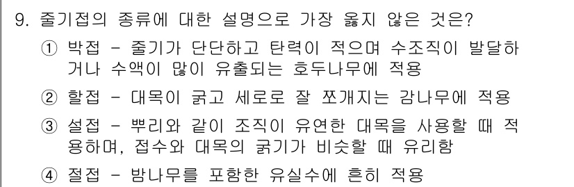 9급_지방직_공무원_서울시_조림 2018년 9번 - . 

해설: "박주"는 특정한 생물학적 분류를 나타내는 용어가 아니며,... 에 관한 핵심 기출문제