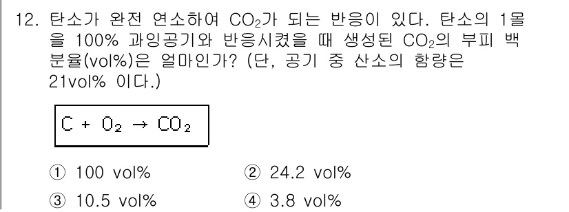 화학분석기사 2016년 12번 - 해당 자격증의 핵심 개념을 묻는 객관식 문제