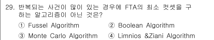 건설안전산업기사 2020년 29번 - Monte Carlo Algorithm은 확률적 방법을 사용하는 알고리즘... 에 관한 핵심 기출문제