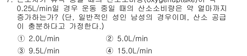 산업위생관리산업기사 2020년 7번 - 해당 자격증의 핵심 개념을 묻는 객관식 문제