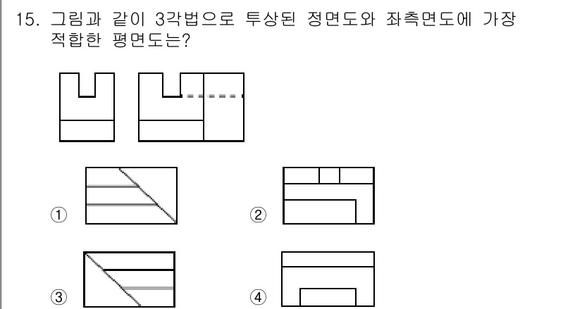 조경산업기사 2020년 15번 - 주어진 문제의 그림과 가장 잘 맞는 평면도는 3번입니다. 3번 평면도는 ... 에 관한 핵심 기출문제