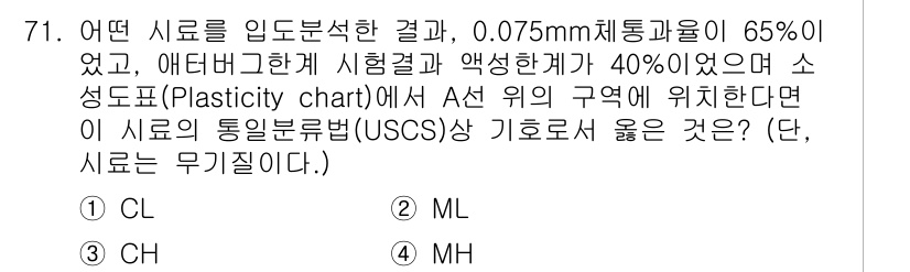 건설재료시험기사 2020년 72번 - 해당 자격증의 핵심 개념을 묻는 객관식 문제