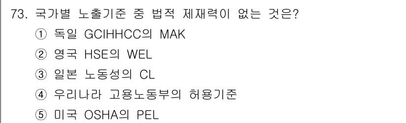 산업안전지도사 2020년 76번 - 해당 자격증의 핵심 개념을 묻는 객관식 문제