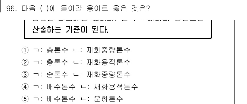 물류관리사_1교시 2020년 96번 - 주어진 문제는 특정 재고 관리 용어에 대한 정의와 적합성을 묻고 있습니다... 에 관한 핵심 기출문제
