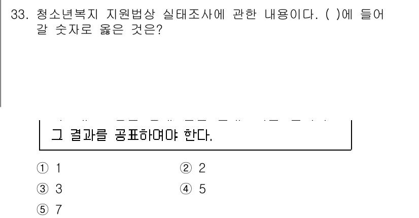 청소년상담사_1급(1교시)(구) 2020년 32번 - 청소년복지 지원법상 실태조사는 감독기관이나 관계기관이 청소년 복지에 대한... 에 관한 핵심 기출문제
