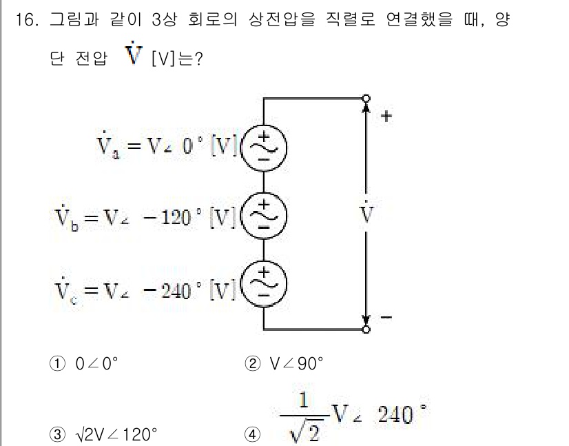9급_지방직_공무원_전기이론 2020년 16번 - 해당 자격증의 핵심 개념을 묻는 객관식 문제