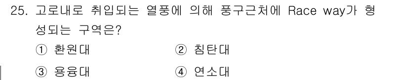 제선기능장 2016년 25번 - 'Race way'는 고로내 취임에 따른 열풍에 의해 형성되는 구조로, ... 에 관한 핵심 기출문제