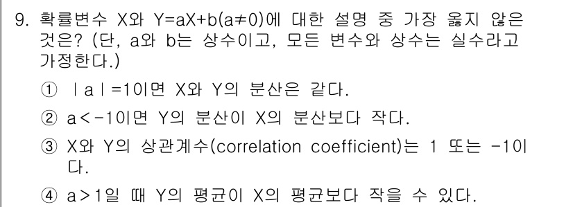 9급_지방직_공무원_서울시_통신이론 2020년 9번 - 해당 자격증의 핵심 개념을 묻는 객관식 문제