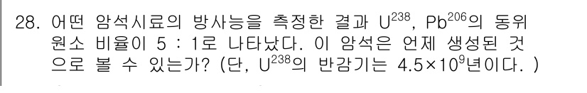 원자력기사 2017년 28번 - 해당 자격증의 핵심 개념을 묻는 객관식 문제