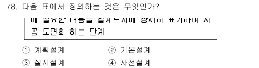 무선설비기사 2020년 78번 - 주어진 문제의 내용은 "내 발간한 내용을 상세히 설명하는 단계"로, 이는... 에 관한 핵심 기출문제