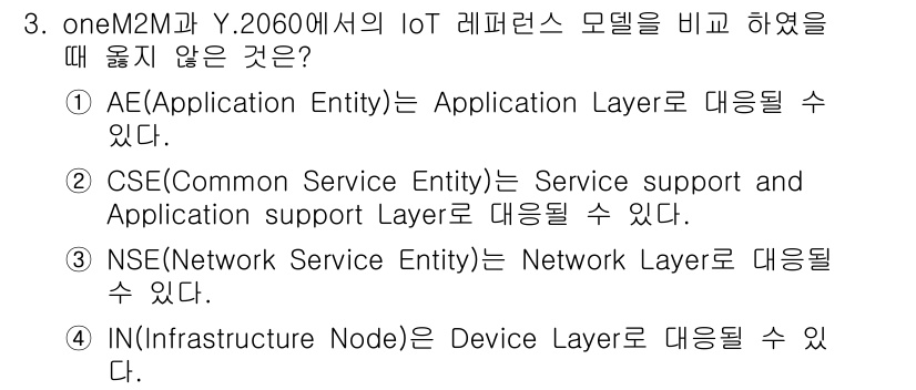 IoT지식능력검정 2018년 3번 - 정답이 '4'인 이유는 IN(Infrastructure Node)가 De... 에 관한 핵심 기출문제