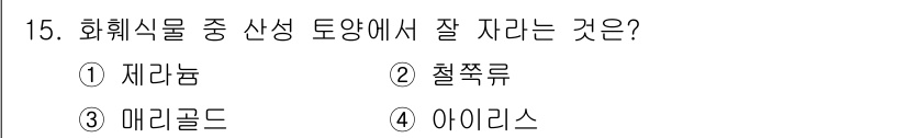 시설원예기사 2021년 15번 - '철쭉류'는 산성 토양에서 자생하는 식물로, 산성과 배수가 좋은 미산성 ... 에 관한 핵심 기출문제