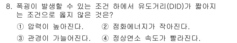 소방시설관리사 2021년 8번 - 해당 자격증의 핵심 개념을 묻는 객관식 문제