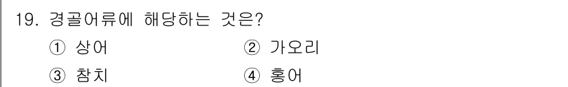 9급_지방직_공무원_서울시_생물 2021년 19번 - 경골어류는 주로 담수에 서식하는 물고기로, 수조의 환경에 적응하여 살아갑... 에 관한 핵심 기출문제