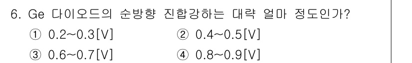 무선설비기능사 2021년 6번 - 해당 자격증의 핵심 개념을 묻는 객관식 문제