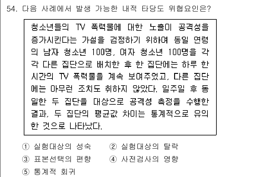 청소년상담사_1급(1교시)(구) 2021년 54번 - 이 문제는 청소년들이 미디어의 영향을 받는 상황을 다루고 있습니다. 가정... 에 관한 핵심 기출문제