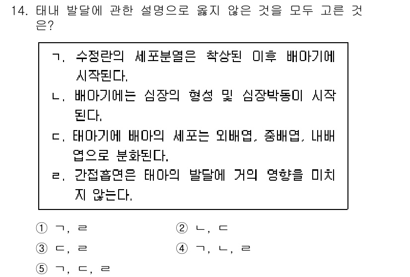 청소년상담사_3급(1교시) 2021년 14번 - 타이와의 건강에 대한 설명은 일반적으로 태아와 무관하게 다루어지며, 태아... 에 관한 핵심 기출문제