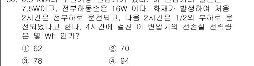 소방설비기사(전기분야) 2021년 30번 - 해당 자격증의 핵심 개념을 묻는 객관식 문제