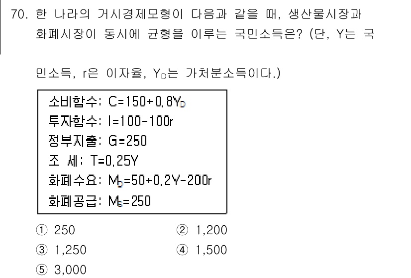 감정평가사_1차_1교시 2015년 70번 - 주어진 문제는 소비자의 효용 극대화를 위한 조건을 찾는 것이며, 등량 곡... 에 관한 핵심 기출문제