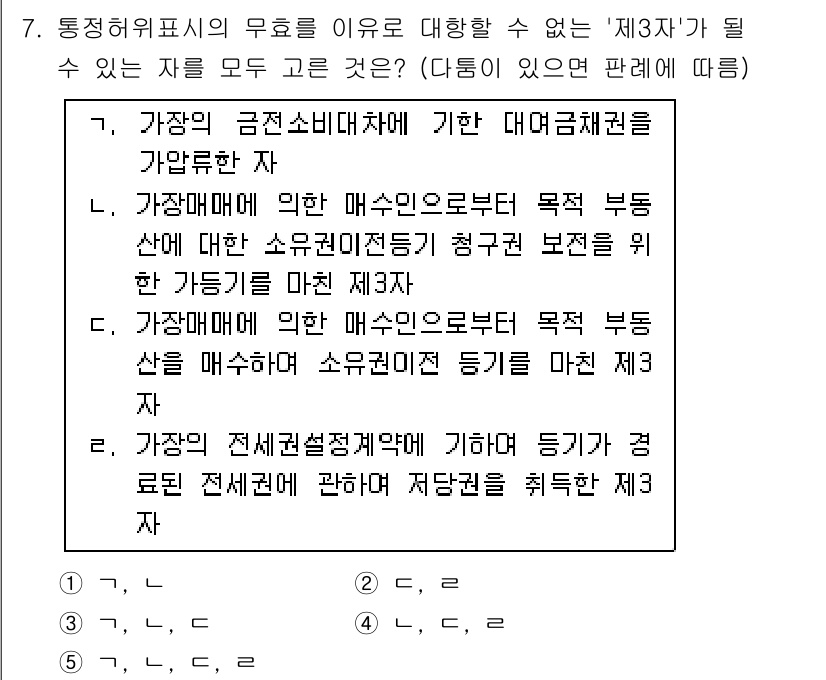 감정평가사_1차_1교시 2016년 7번 - 정답 5는 대행자와 관련된 내용이 아니라, 전반적인 부동산 평가와 관련된... 에 관한 핵심 기출문제