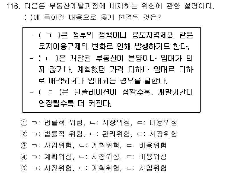 감정평가사_1차_1교시 2017년 117번 - 지방자치단체의 용도지역제는 특정 지역에서의 용도 및 개발 가능성을 설정하... 에 관한 핵심 기출문제