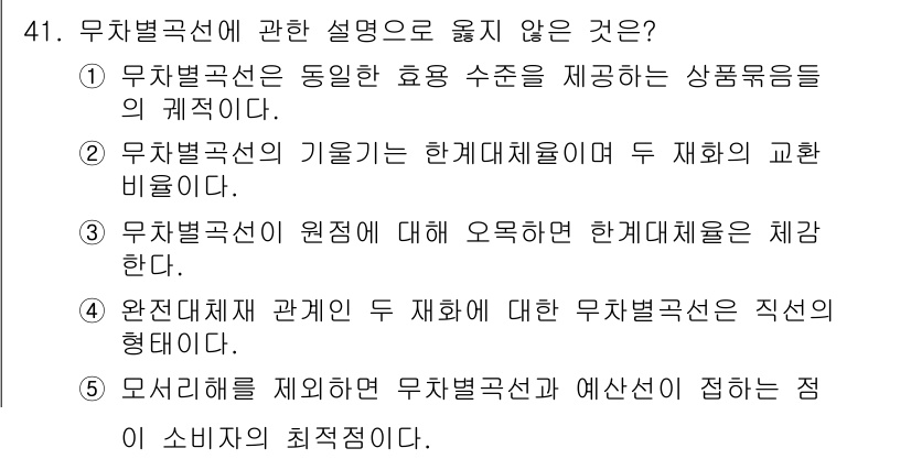 감정평가사_1차_1교시 2021년 40번 - 해당 자격증의 핵심 개념을 묻는 객관식 문제