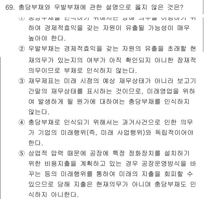 감정평가사_1차_2교시 2016년 69번 - 해당 자격증의 핵심 개념을 묻는 객관식 문제