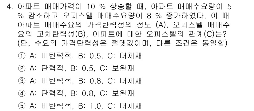 공인중개사_1차 2021년 4번 - 아파트 매매사례에서 A의 매매요율이 증가하고 B의 매매요율은 감소했으므로... 에 관한 핵심 기출문제