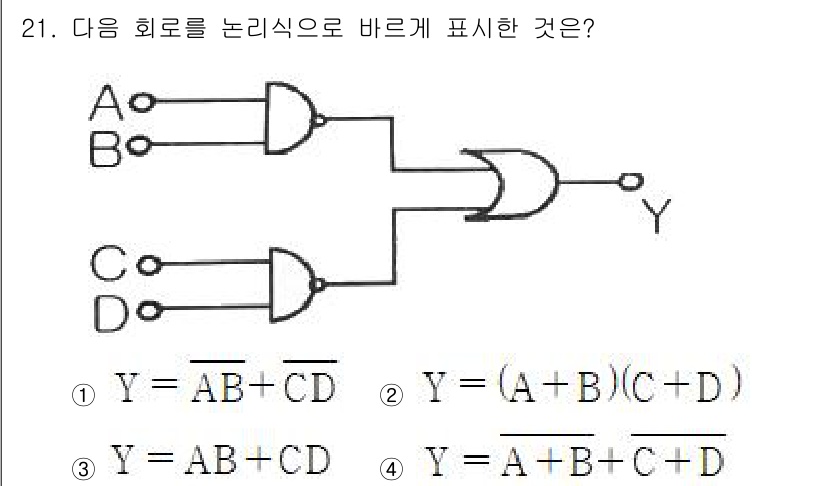 전자계산기제어산업기사(구) 2016년 22번 - 해당 자격증의 핵심 개념을 묻는 객관식 문제