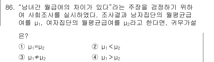 사회조사분석사_2급 2021년 86번 - 해당 자격증의 핵심 개념을 묻는 객관식 문제