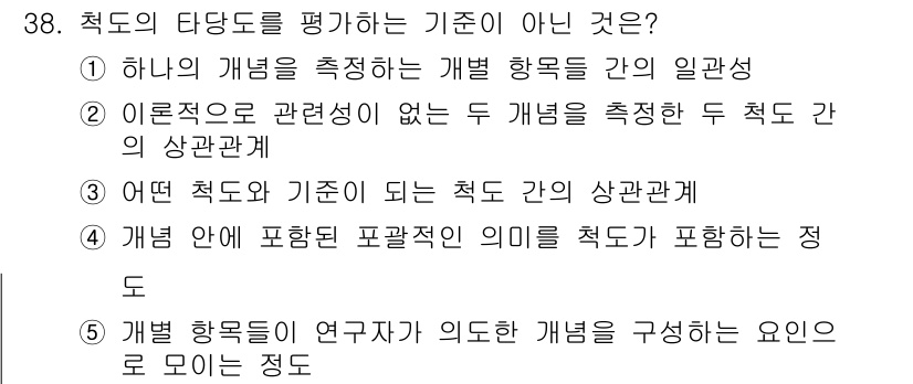 사회복지사_1급(1교시) 2022년 38번 - 해당 자격증의 핵심 개념을 묻는 객관식 문제