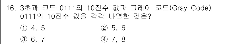 통신선로산업기사(통합편입) 2016년 16번 - 해당 자격증의 핵심 개념을 묻는 객관식 문제