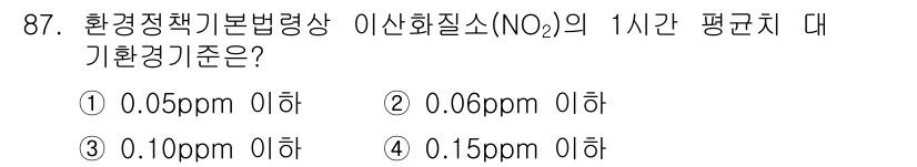 자연생태복원기사(구) 2016년 87번 - 해당 자격증의 핵심 개념을 묻는 객관식 문제