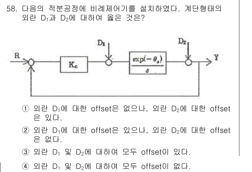 화공기사(구) 2017년 58번 - 외단 D1에 대한 offset이 없고, 외단 D2에 대한 offset이 ... 에 관한 핵심 기출문제