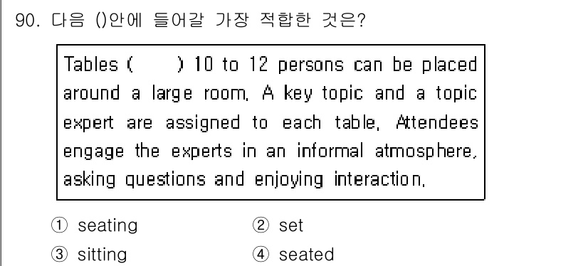 컨벤션기획사_2급(구) 2019년 90번 - 해당 자격증의 핵심 개념을 묻는 객관식 문제