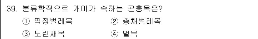 식물보호기사 2022년 39번 - 분류학적으로 개미는 벌목에 속하며, 벌목에는 여러 종류의 사회성 곤충이 ... 에 관한 핵심 기출문제