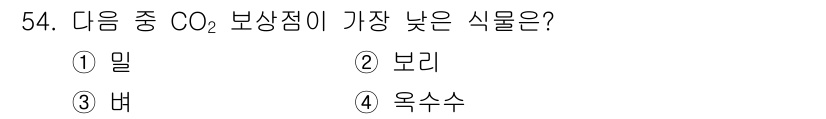 식물보호기사 2022년 54번 - 해당 자격증의 핵심 개념을 묻는 객관식 문제