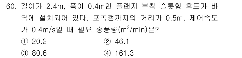 산업위생관리기사 2022년 62번 - 해당 자격증의 핵심 개념을 묻는 객관식 문제