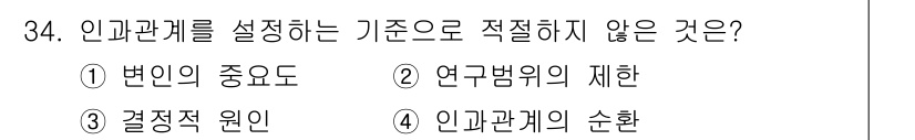 텔레마케팅관리사 2022년 34번 - 해당 자격증의 핵심 개념을 묻는 객관식 문제