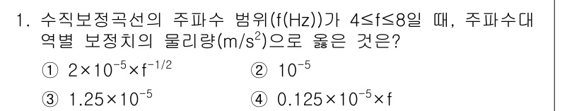 소음진동기사(구) 2017년 1번 - 주파수와 물리량 간의 관계를 나타낼 때, 주파수의 제곱근에 비례하는 항이... 에 관한 핵심 기출문제