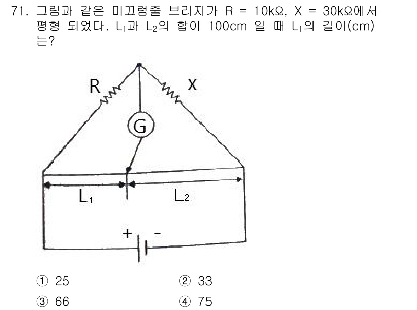 승강기기사 2022년 71번 - 이 문제에서 주어진 회로에서 R과 X는 병렬 연결되어 있습니다. 이 경우... 에 관한 핵심 기출문제
