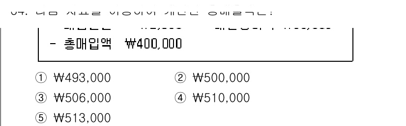 주택관리사보_1차 2020년 64번 - 정답은 ③입니다. 주어진 정보에 따라 총 매출액에서 중복된 금액을 차감하... 에 관한 핵심 기출문제