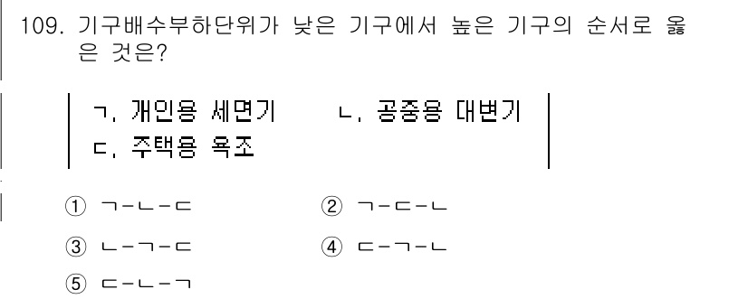 주택관리사보_1차 2021년 110번 - 기구배수하단위의 높이는 기기의 업무 효율성과 안전성을 보장하는 중요한 요... 에 관한 핵심 기출문제
