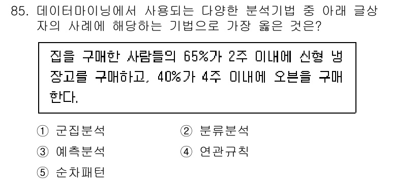 유통관리사_1급 2022년 85번 - 해당 자격증의 핵심 개념을 묻는 객관식 문제
