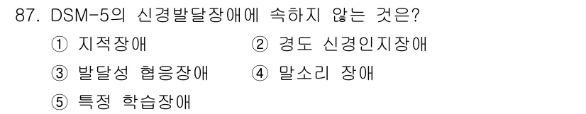 청소년상담사_2급(1교시)(구) 2022년 87번 - 해당 자격증의 핵심 개념을 묻는 객관식 문제