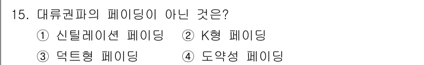 정보통신기사 2022년 15번 - 정답은 4번, 도약생 페이딩입니다. 다른 세 가지는 다룰 수 있는 다루기... 에 관한 핵심 기출문제