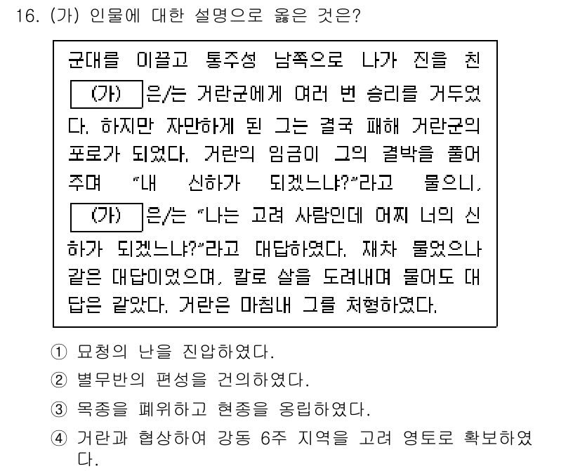 9급_지방직_공무원_한국사 2022년 16번 - . 

(가) 문장은 인물에 대한 설명으로, "살고자 한다면 명예와 신념... 에 관한 핵심 기출문제